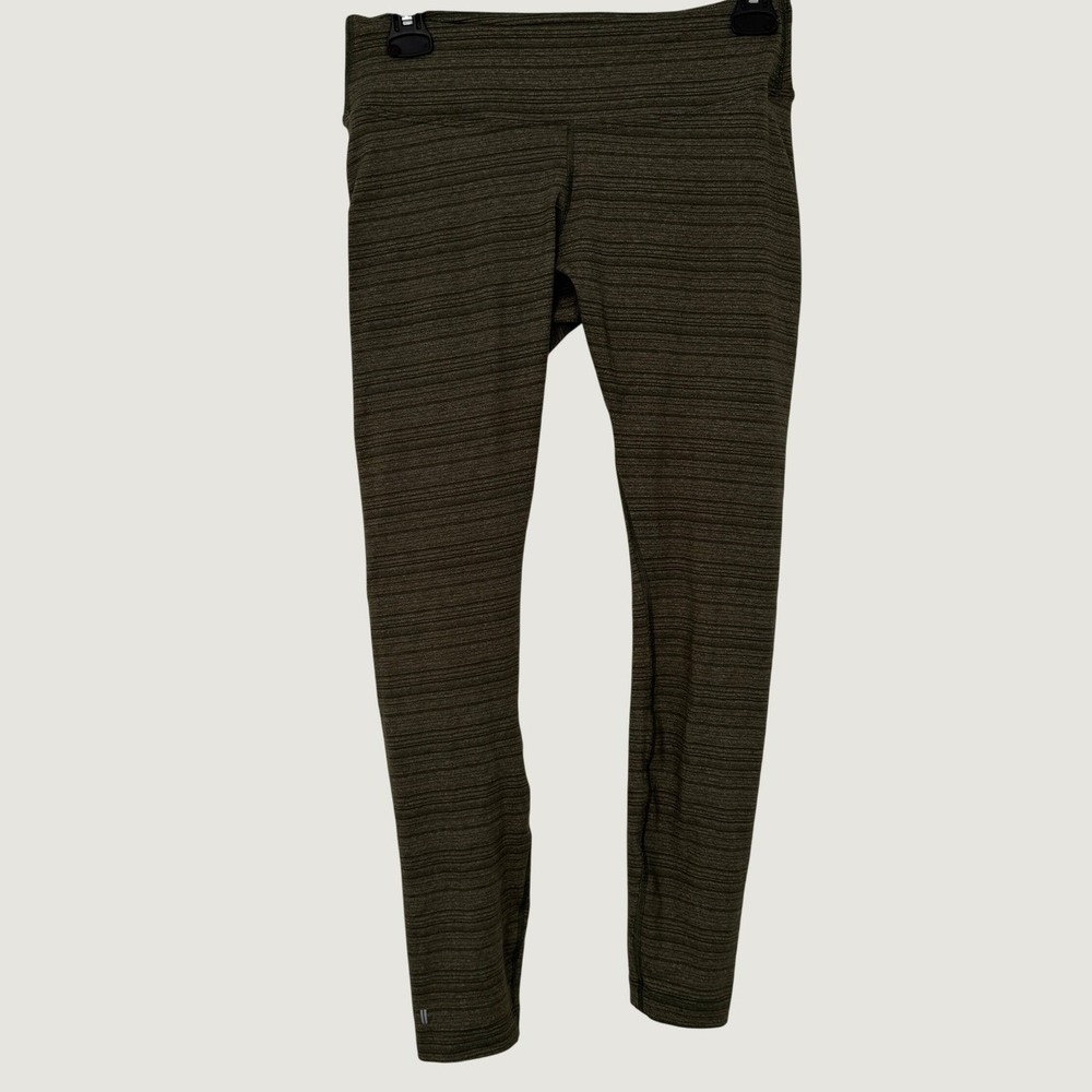 NOBULL Womens Space Dye Athletic Leggings Olive Green Size M Compression Tights